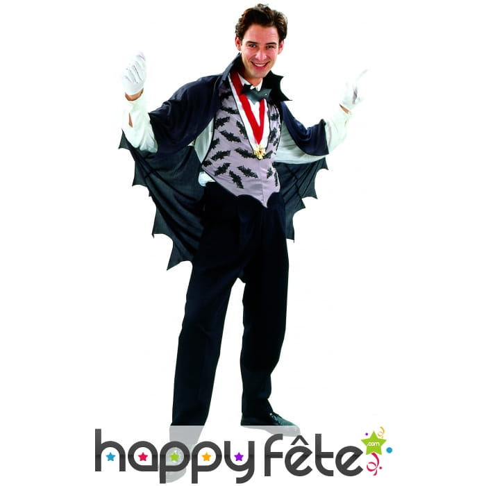 Déguisement vampire chauve souris pour homme