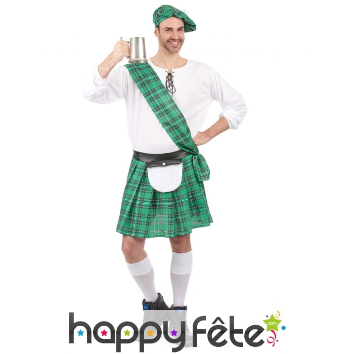 Déguisement vert d'écossais