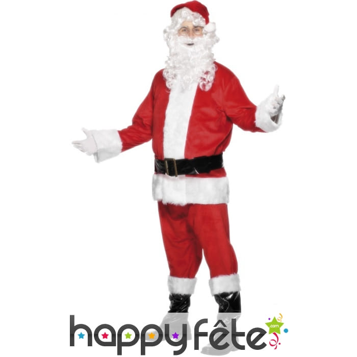 Déguisement velour pere noel