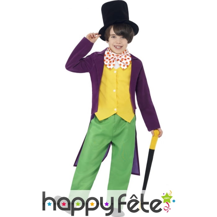 Déguisement Willy Wonka pour enfant