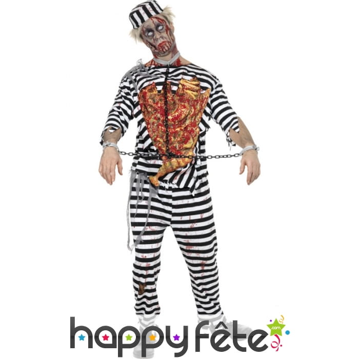 Déguisement zombie prisonnier