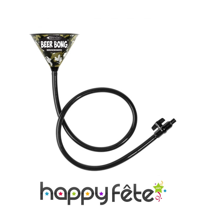 Entonnoir à bière motif camouflage de 183cm