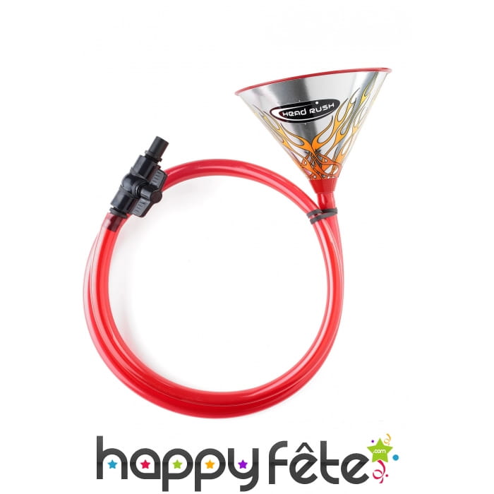 Entonnoir à bière motifs flammes de 183cm