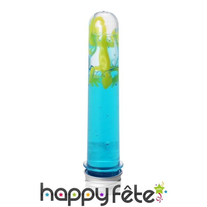 Eprouvette avec créature et liquide visqueux