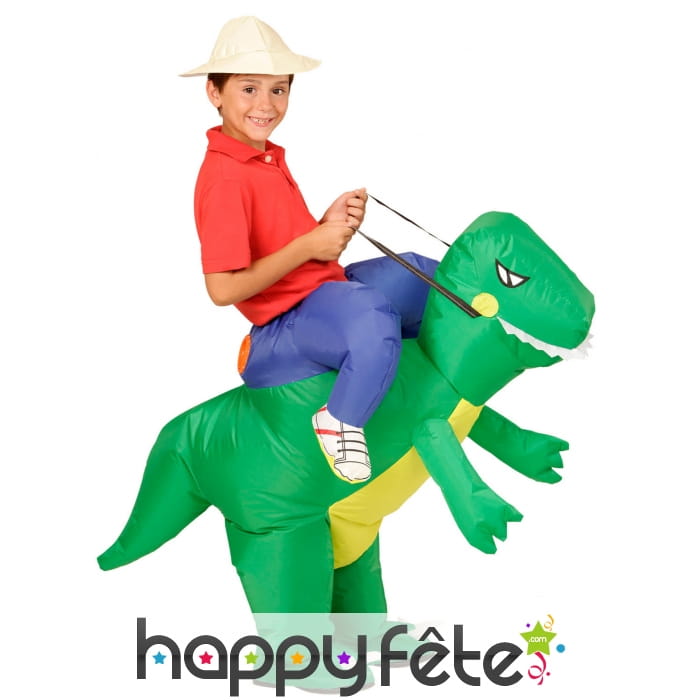 Explorateur à dos de T-rex, pour enfant