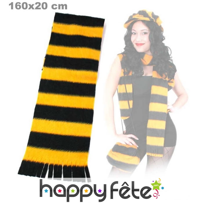 Echarpe abeille en peluche