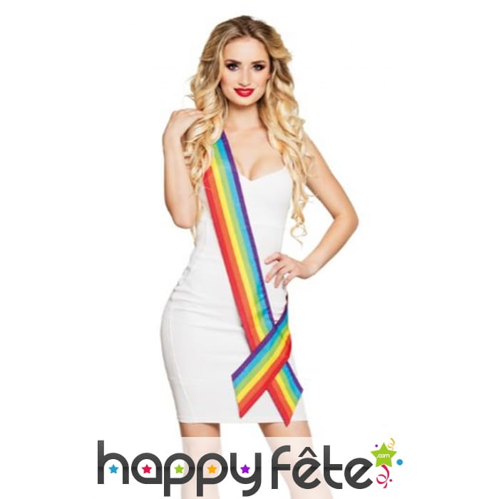 Echarpe Arc-en-ciel de 80 x 9,5cm