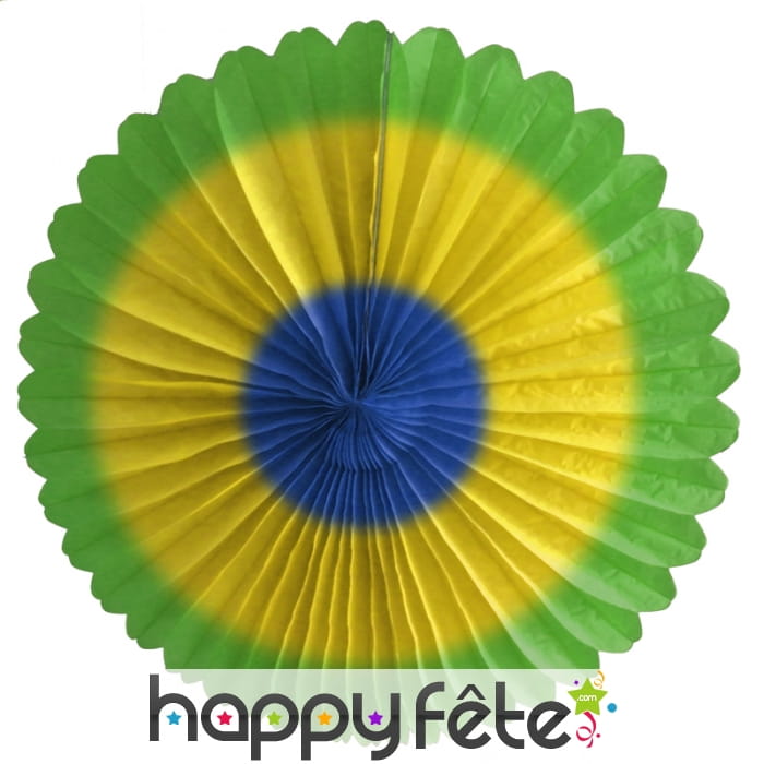 Eventail Brésil en papier, 36cm