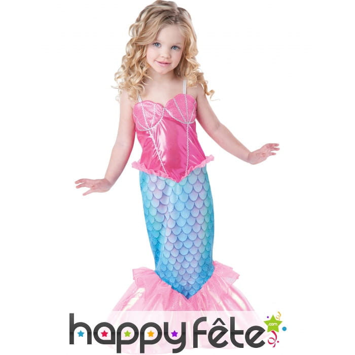 Elégant costume d'enfant sirène