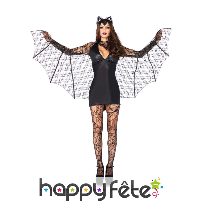 Elégant costume de chauve souris pour femme