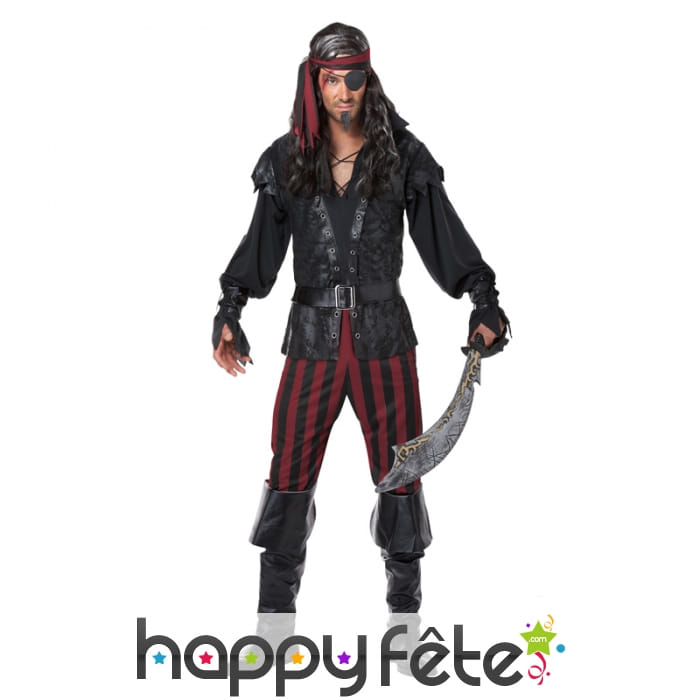 Elégant costume de pirate pour homme