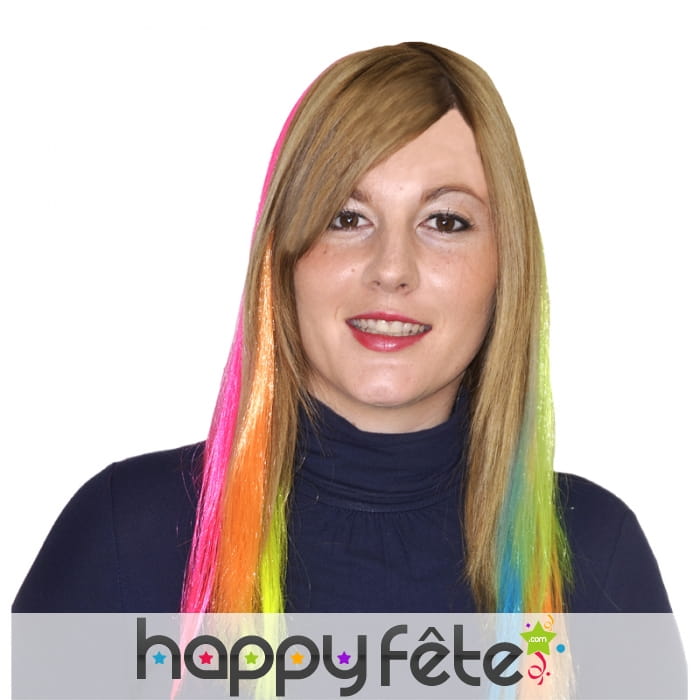 Extension de cheveux fluo