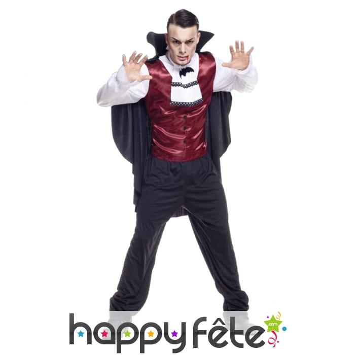 Elégant déguisement de vampire pour homme