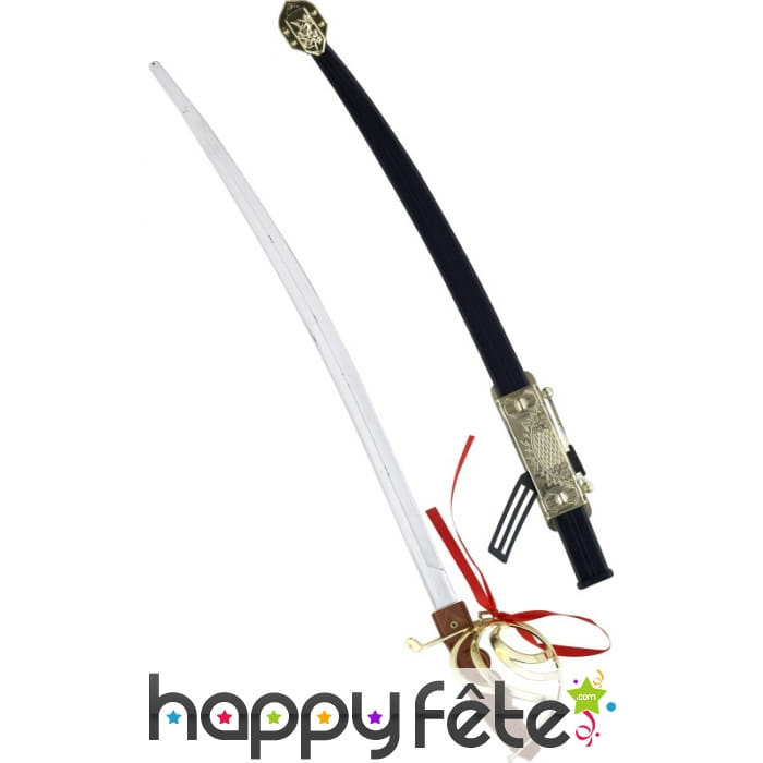 épée de pirate avec fourreau