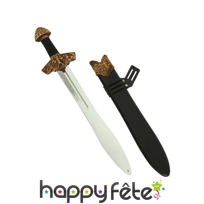 Épée de type viking avec fourreau, 60cm