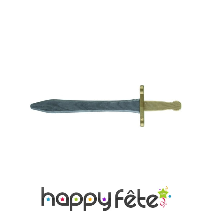 Epée en bois de 48 cm pour enfant, artisanale