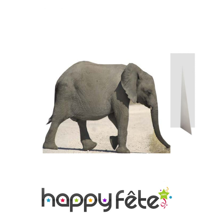 Eléphanteau en carton plat