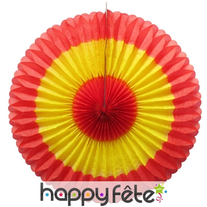 Eventail espagne en papier de 36cm