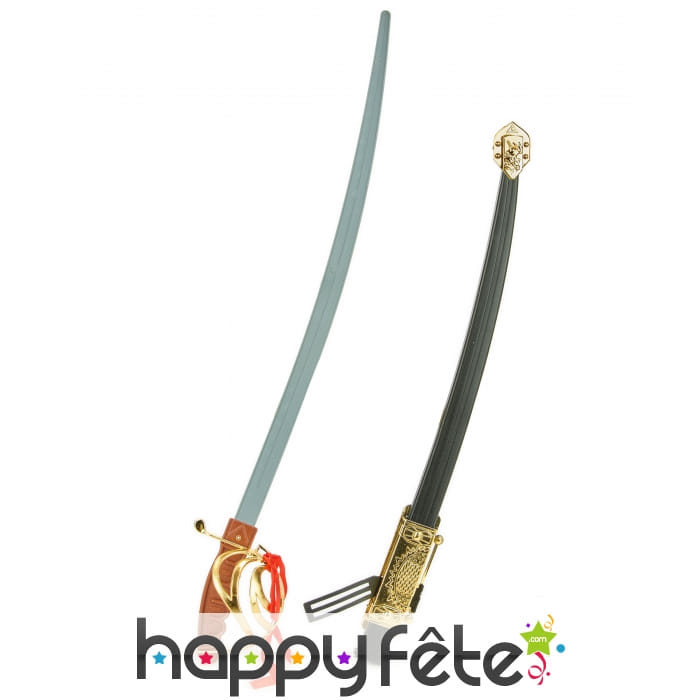 Epée en plastique avec fourreau, 68cm