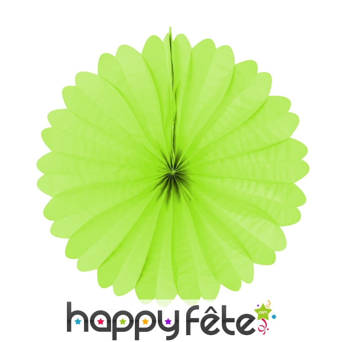 Eventail en papier anis