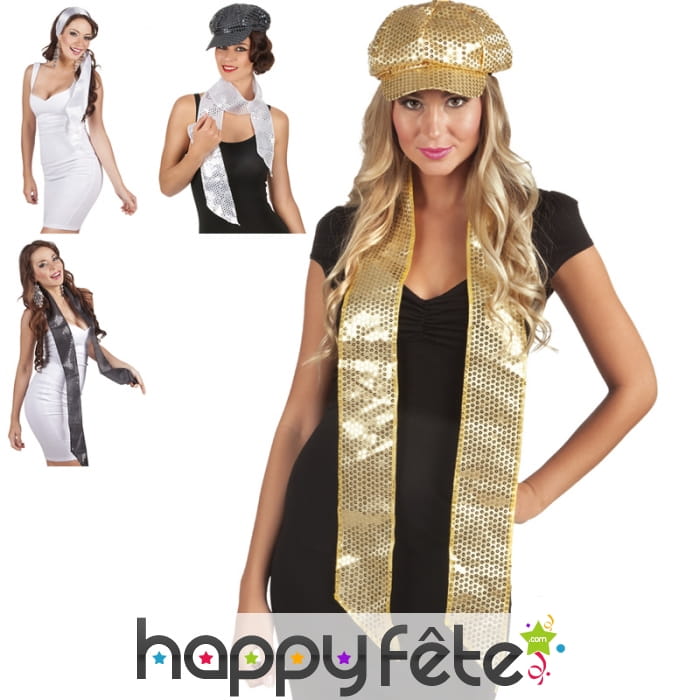 Echarpe en sequins de 165cm