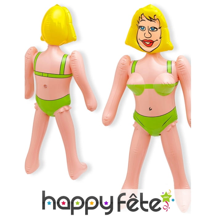 Epouse gonflable en dessous verts de 90cm