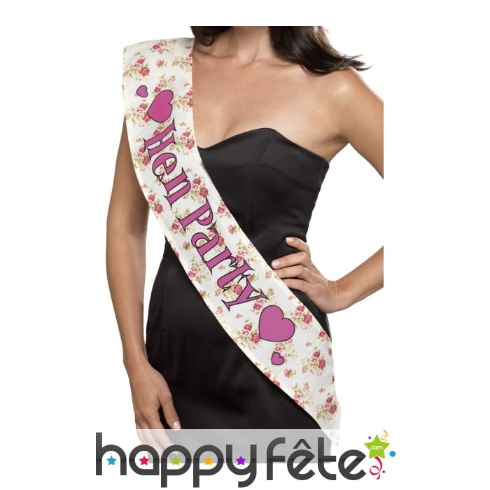 Echarpe hen party vintage