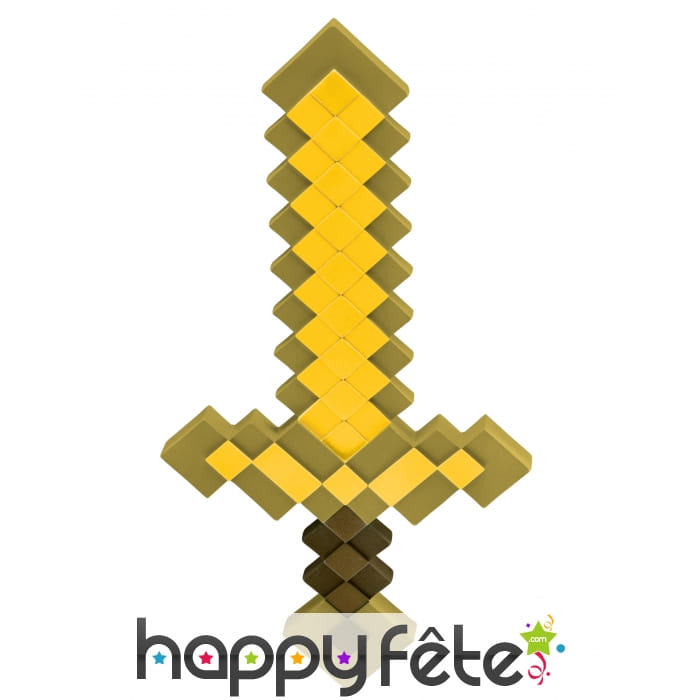 Epée jaune de Minecraft pour enfant
