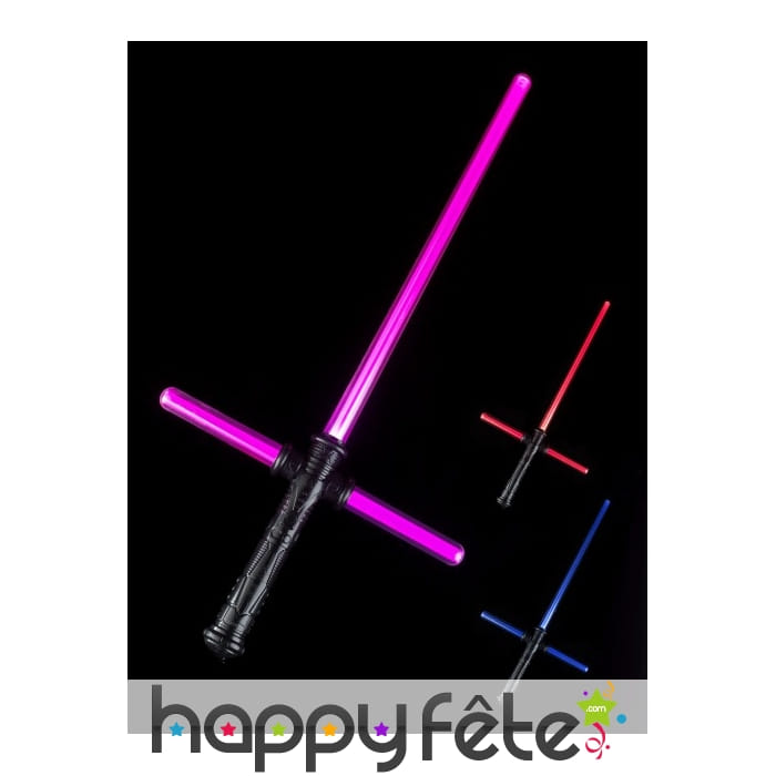 Epée lumineuse avec manche lumineux en croix