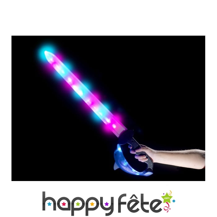 Epée lumineuse multicolore