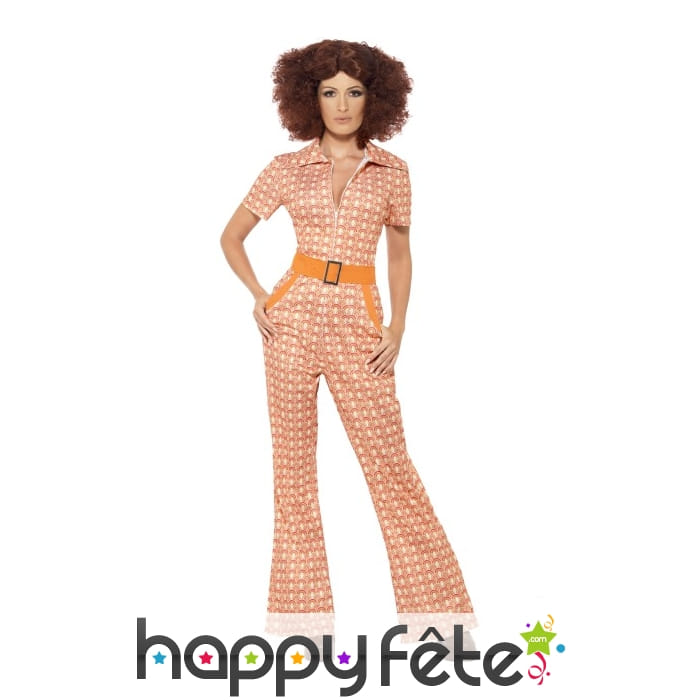 Ensemble motifs années 70 pour femme