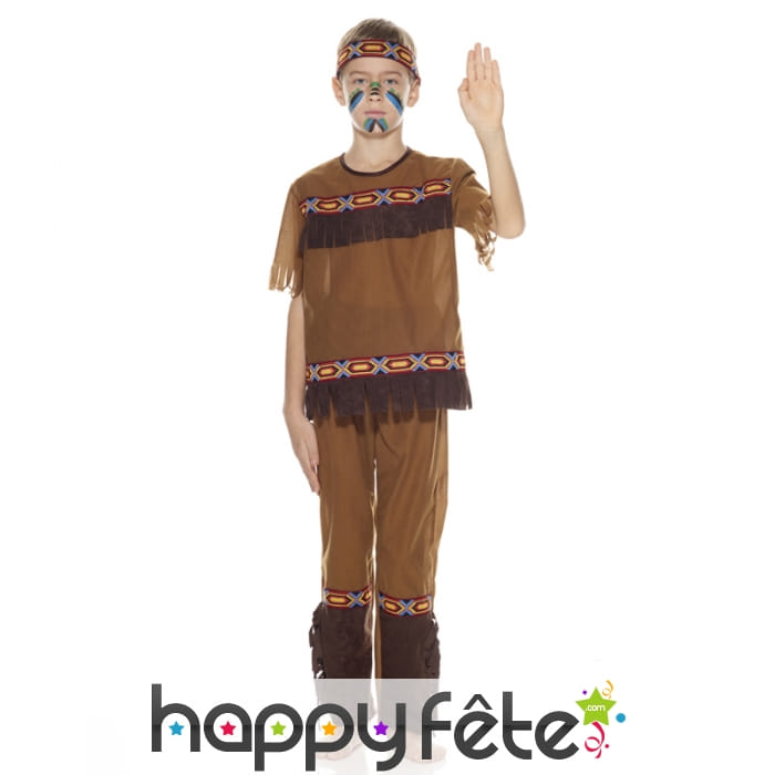 Ensemble marron de petit indien