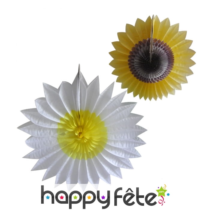 Eventail marguerite ou tournesol de 50 cm