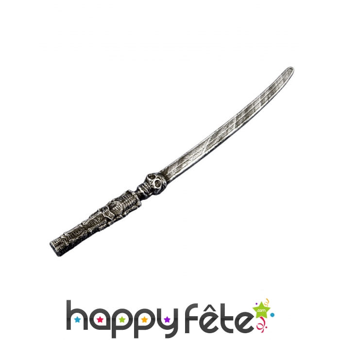 Epée manche squelette de 70cm