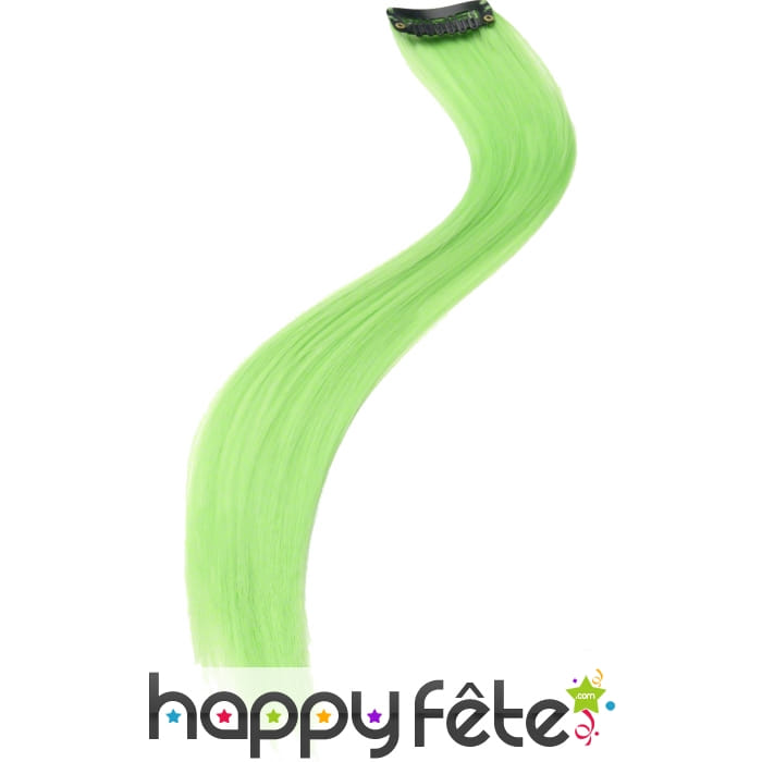 Extension pour cheveux verte fluo