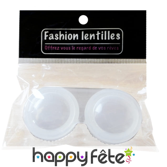 Etui plastique pour lentilles
