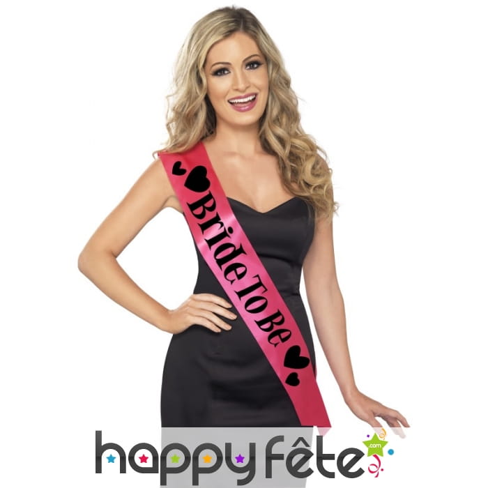 écharpe rose bride to be