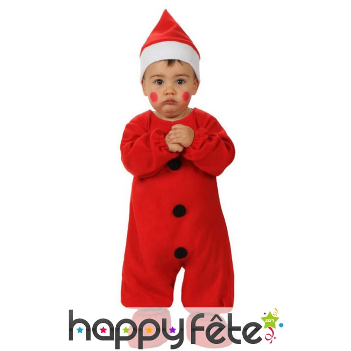 Ensemble Rouge De Bebe Noel