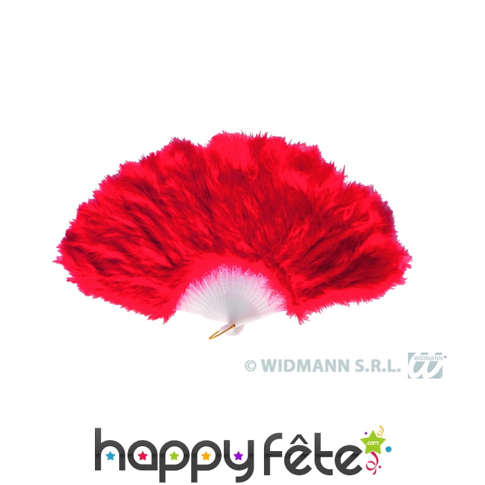 éventail rouge marabout
