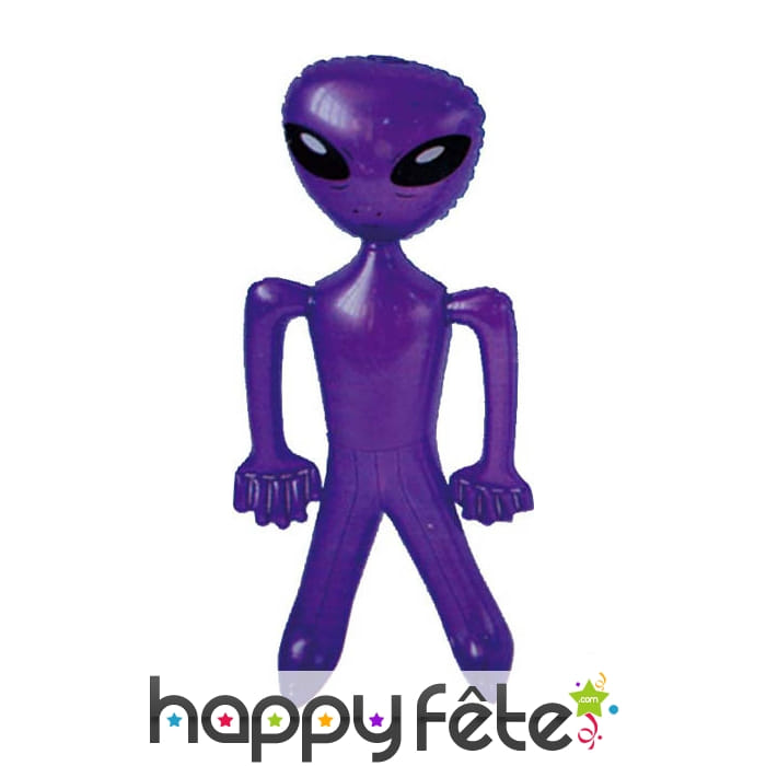 Extra-terrestre gonflable mauve
