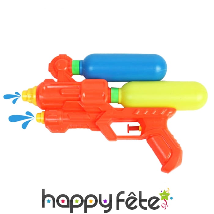 Fusil à eau avec double réservoir, 24cm