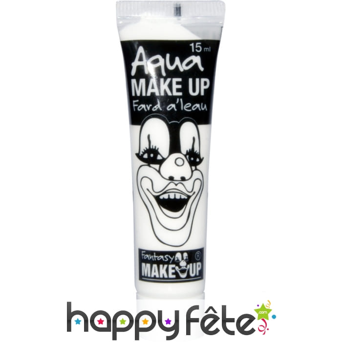 Fard à l'eau blanc en tube 15 ml