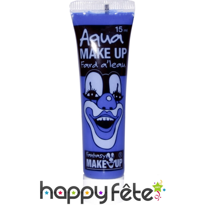 Fard à l'eau bleu en tube 15 ml