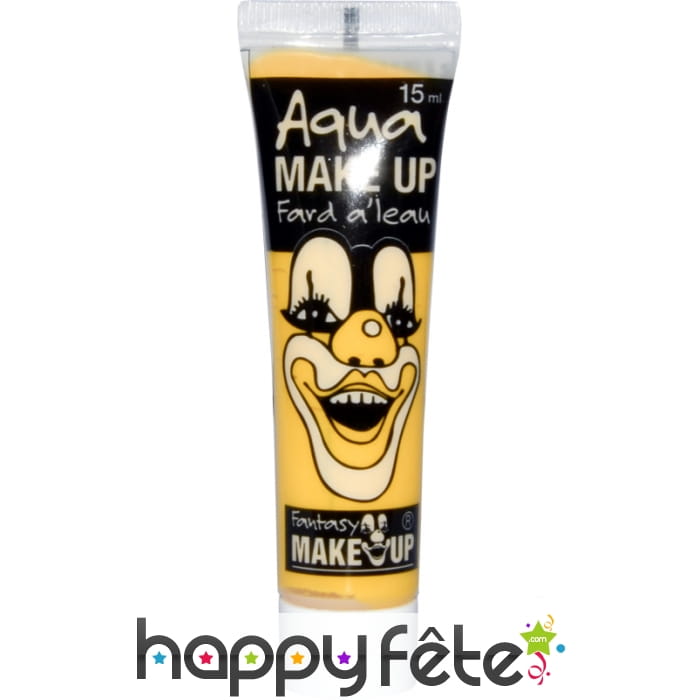 Fard à l'eau jaune en tube 15 ml