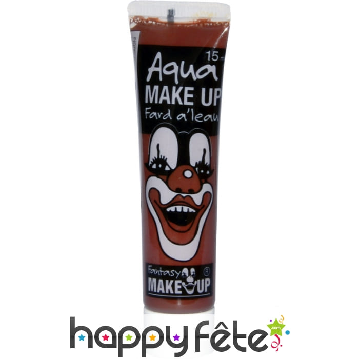 Fard à l'eau marron en tube 15 ml