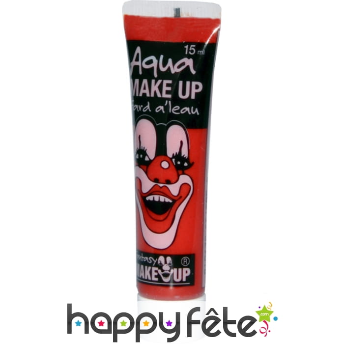 Fard à l'eau rouge en tube 15 ml