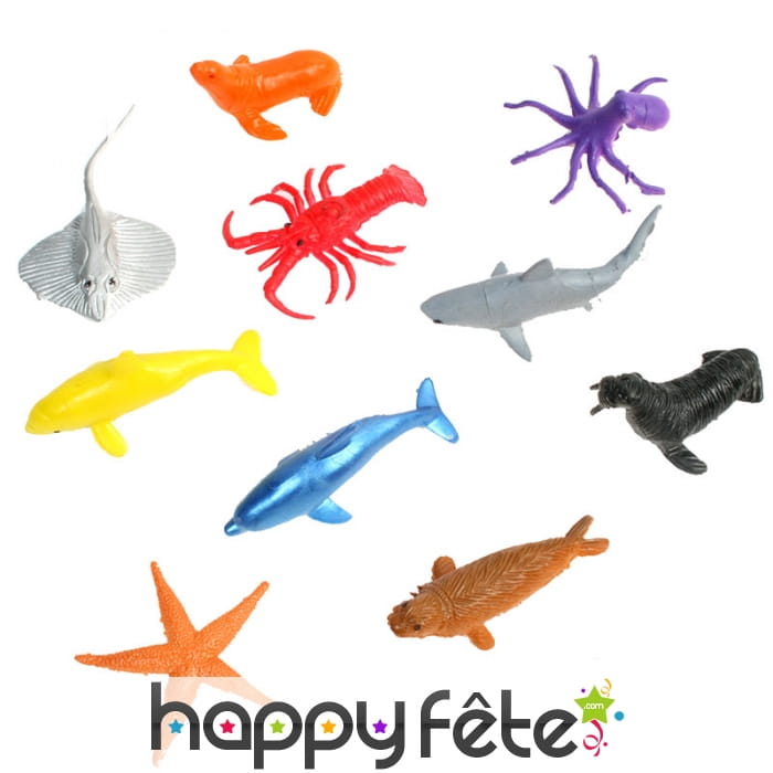 Figurine animaux marins, 4/5cm