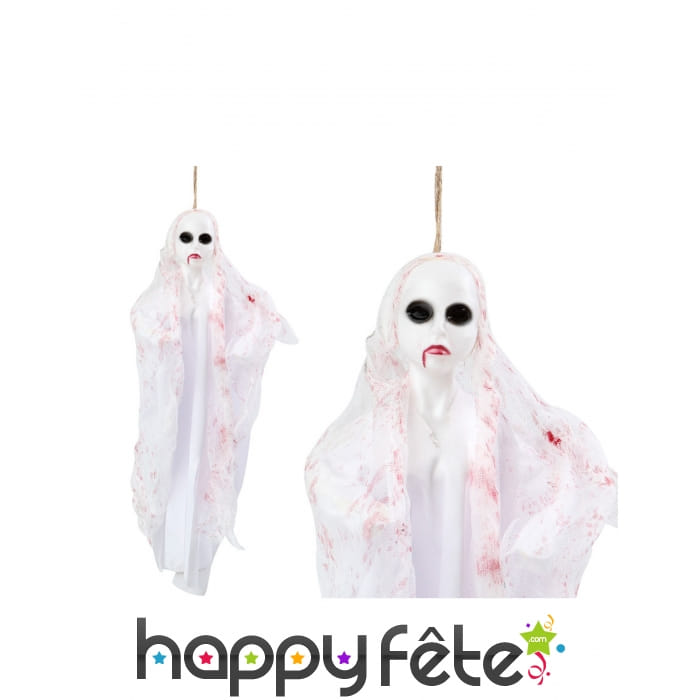 Fantôme blanc à suspendre de 50 cm
