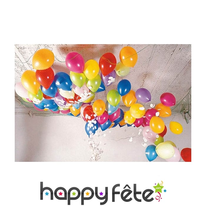 Filet ballon avec confettis
