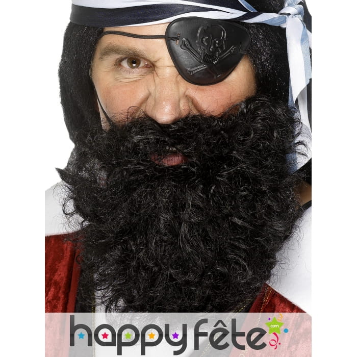 Fausse barbe de pirate avec elastique